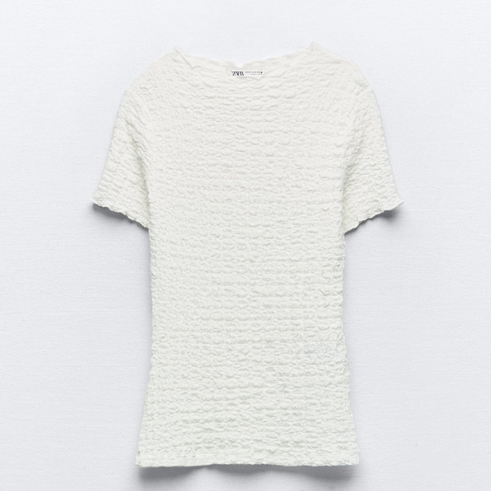 Zara textured top
